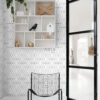 ESTAhome art deco motiiv tapeet - valge ja must