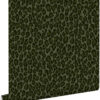 ESTAhome tapeet leopardimuster - tume roheline