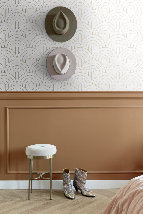 ESTAhome art deco kaared - valge ja kuld