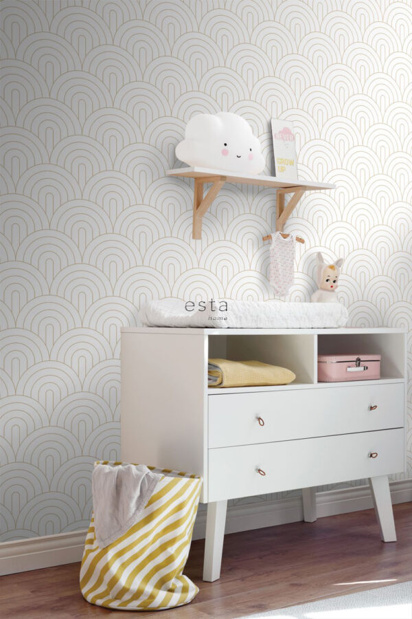 ESTAhome art deco kaared - valge ja kuld