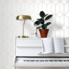 ESTAhome art deco motiiv - valge ja kuld