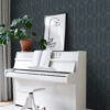 ESTAhome tapeet art deco motiiv - tumesinine ja kuld