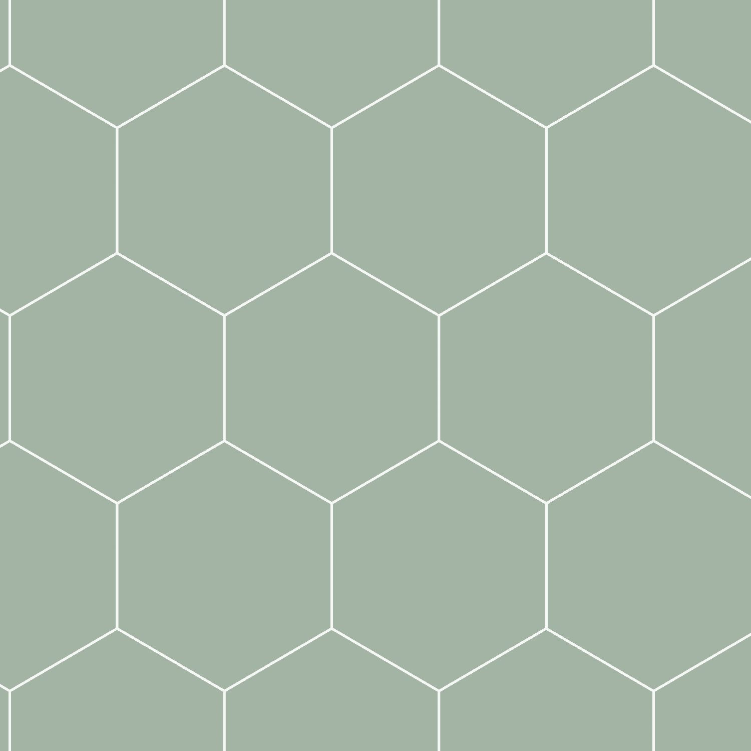 ESTAhome tapeet kuusnurk hallikasroheline ja valge