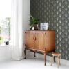 ESTAhome tapeet art deco motiiv - tumesinine ja kuld