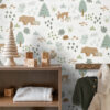 ESTAhome tapeet mets loomadega - valge