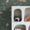 ESTAhome tapeet mets loomadega - tume roheline