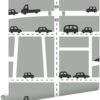 ESTAhome tapeet autod - hall, must ja valge