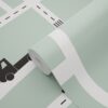 ESTAhome tapeet autod - mündiroheline, must ja valge