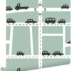 ESTAhome tapeet autod - mündiroheline, must ja valge