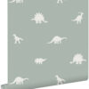 ESTAhome tapeet dinosaurused - hallikas mintroheline