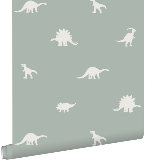ESTAhome tapeet dinosaurused - hallikas mintroheline