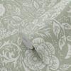 ESTAhome tapeet lilled ja linnud art nouveau stiilis hallikasroheline
