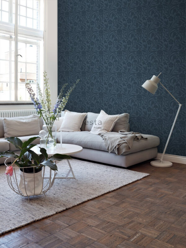 ESTAhome tapeet lilled tumesinine