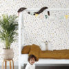 ESTAhome tapeet terrazzo - valge, sinepikollane ja hall