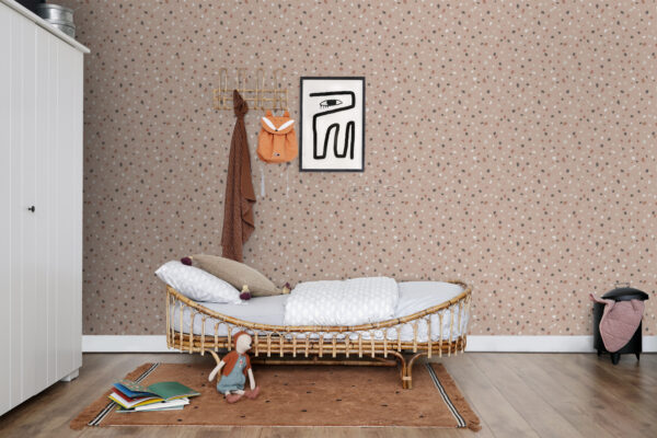 ESTAhome tapeet terrazzo - heleroosa, valge ja hall