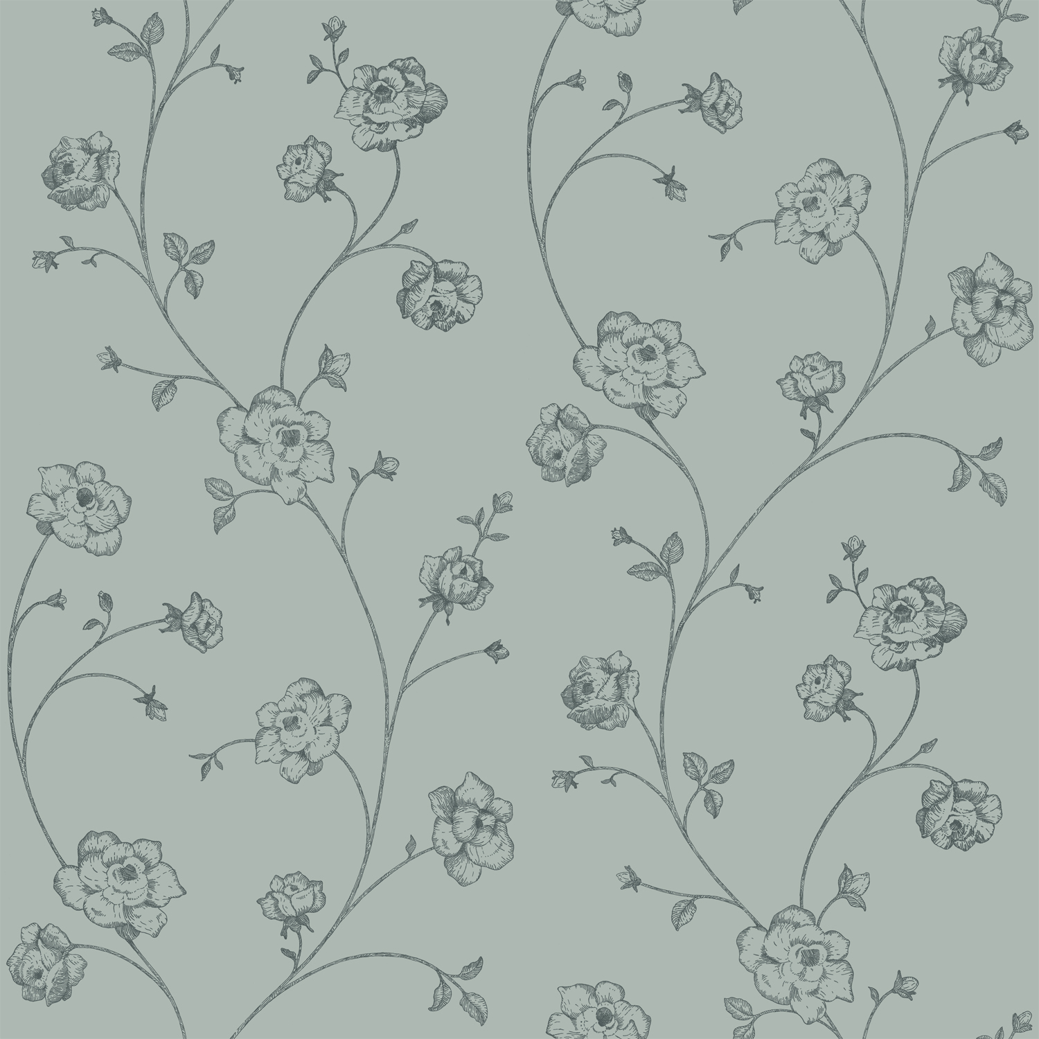 ESTAhome tapeet toile de Jouy roosid hallikasroheline