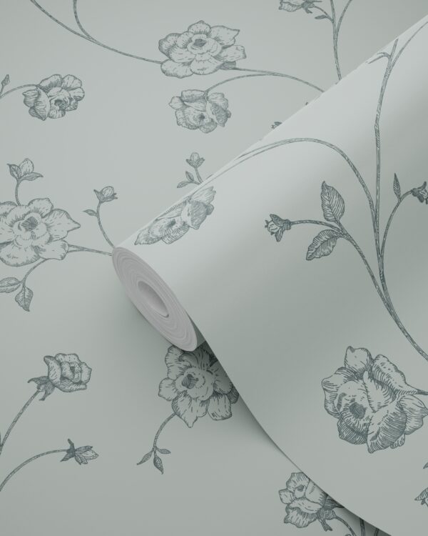 ESTAhome tapeet toile de Jouy roosid hallikasroheline