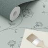 ESTAhome tapeet toile de Jouy roosid hallikasroheline