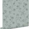 ESTAhome tapeet toile de Jouy roosid hallikasroheline