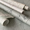 ESTAhome tapeet toile de Jouy roosid hallikasroheline