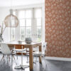ESTAhome lillemotiiv tapeet - terrakota ja valge