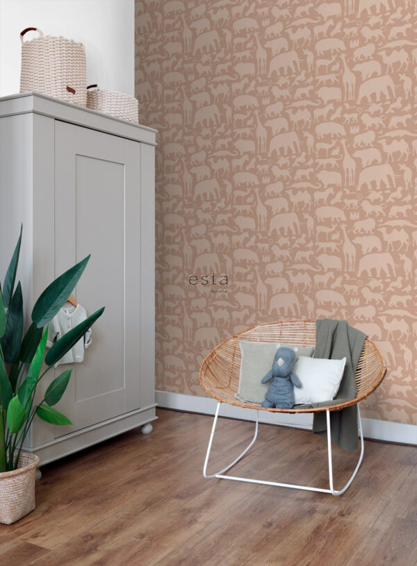 ESTAhome tapeet loomad terrakota