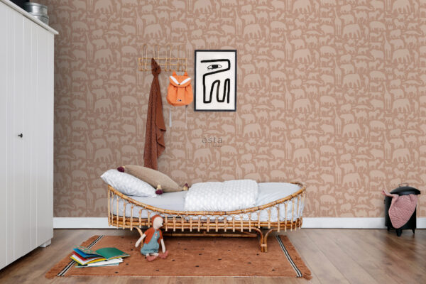ESTAhome tapeet loomad terrakota