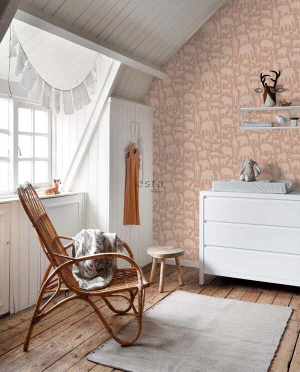 ESTAhome tapeet loomad terrakota
