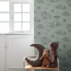 ESTAhome tapeet dinosaurused - hallikasroheline