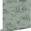 ESTAhome tapeet dinosaurused - hallikasroheline