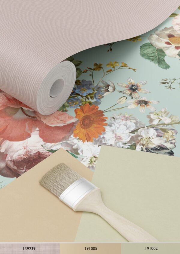 ESTAhome tapeet vintage lilled hallikasroheline