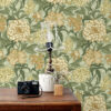 ESTAhome tapeet vintage lilled - roheline ja sinepikollane