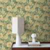 ESTAhome tapeet vintage lilled - roheline ja sinepikollane