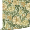 ESTAhome tapeet vintage lilled - roheline ja sinepikollane