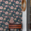 ESTAhome tapeet vintage lilled - sinine ja antiikroosa