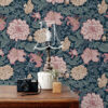 ESTAhome tapeet vintage lilled - sinine ja antiikroosa