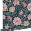 ESTAhome tapeet vintage lilled - sinine ja antiikroosa