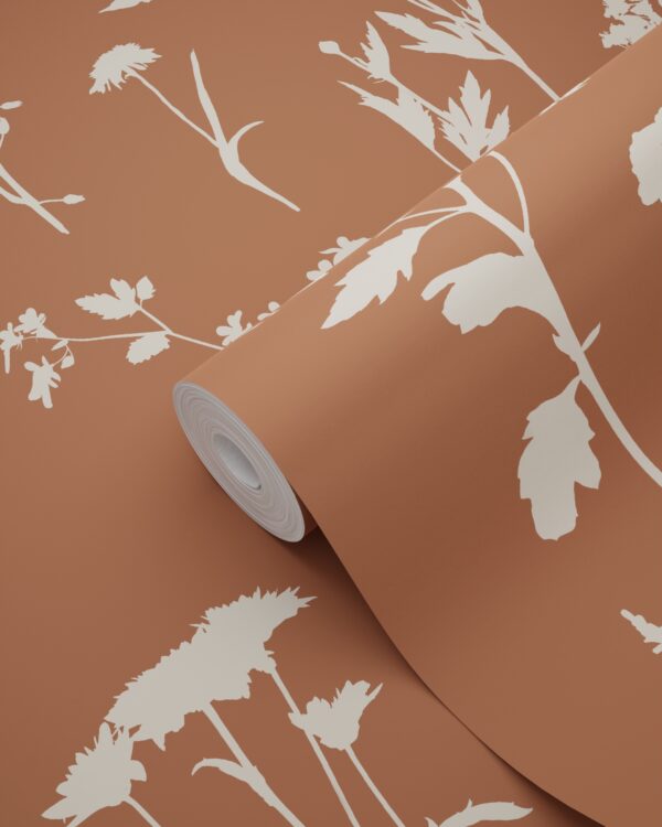 ESTAhome tapeet metsikud lilled - terrakota