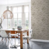 ESTAhome tapeet vintage lilled - antiikroosa ja oliivroheline