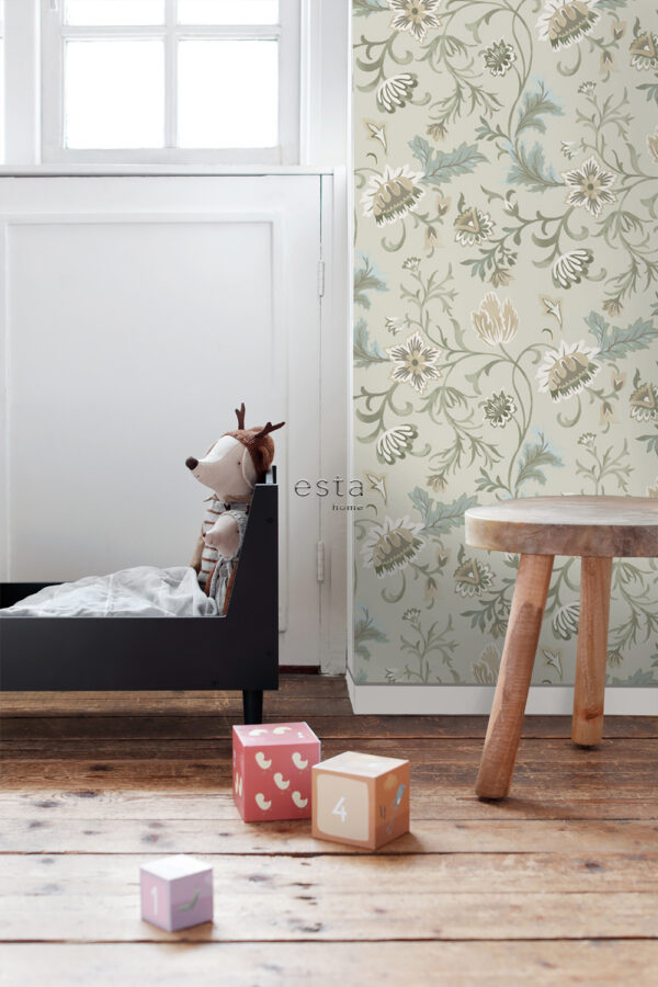 ESTAhome tapeet vintage lilled - liivbeež