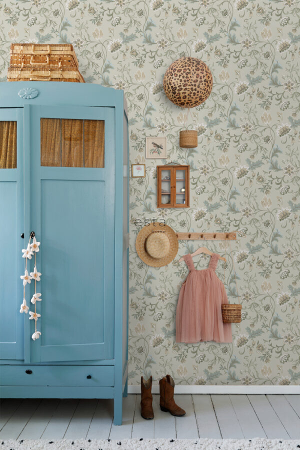 ESTAhome tapeet vintage lilled - liivbeež