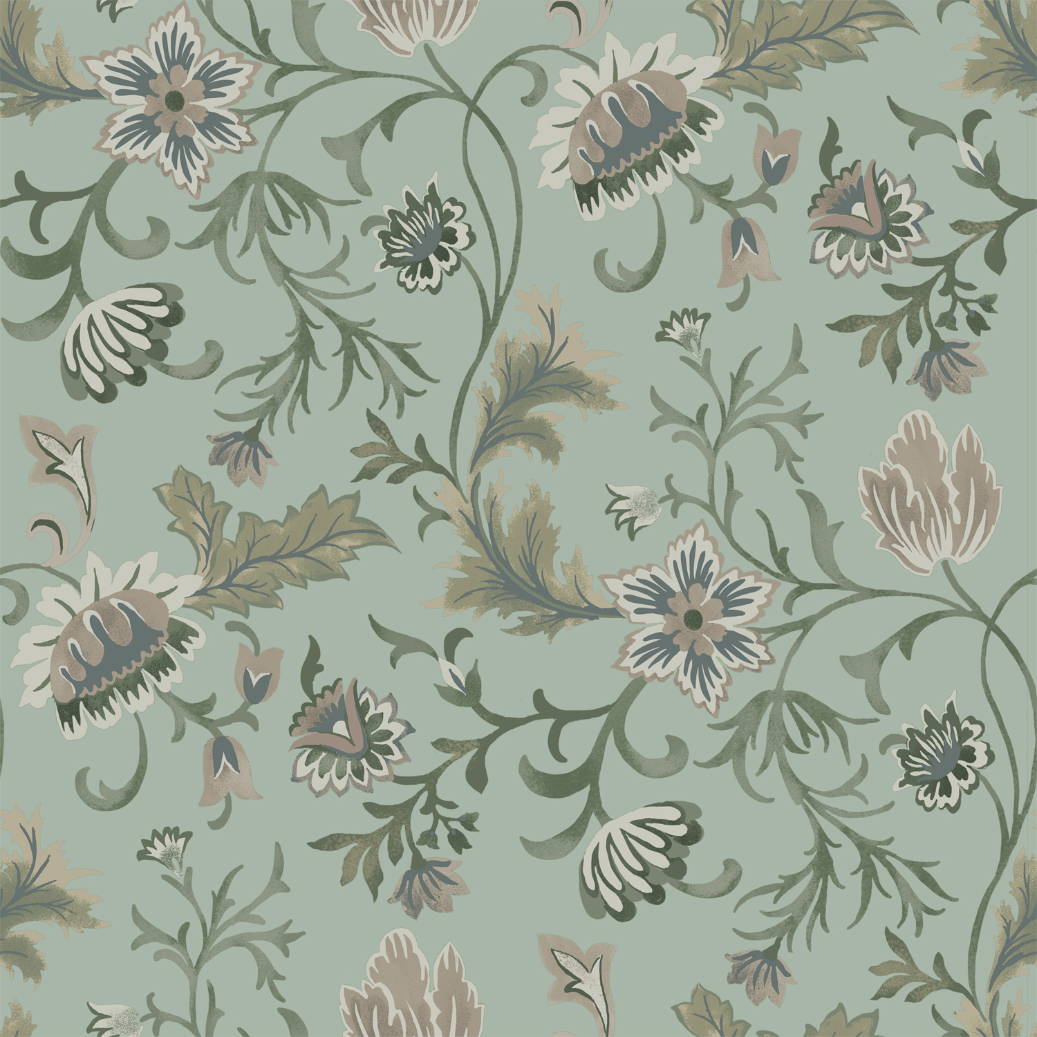 ESTAhome tapeet vintage lilled - celadonroheline