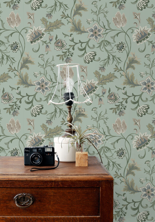 ESTAhome tapeet vintage lilled - celadonroheline