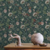 ESTAhome vintage lilled tapeet - antratsiithall ja roheline