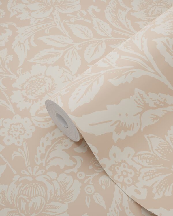 ESTAhome tapeet vintage lilled - terrakota ja roosa