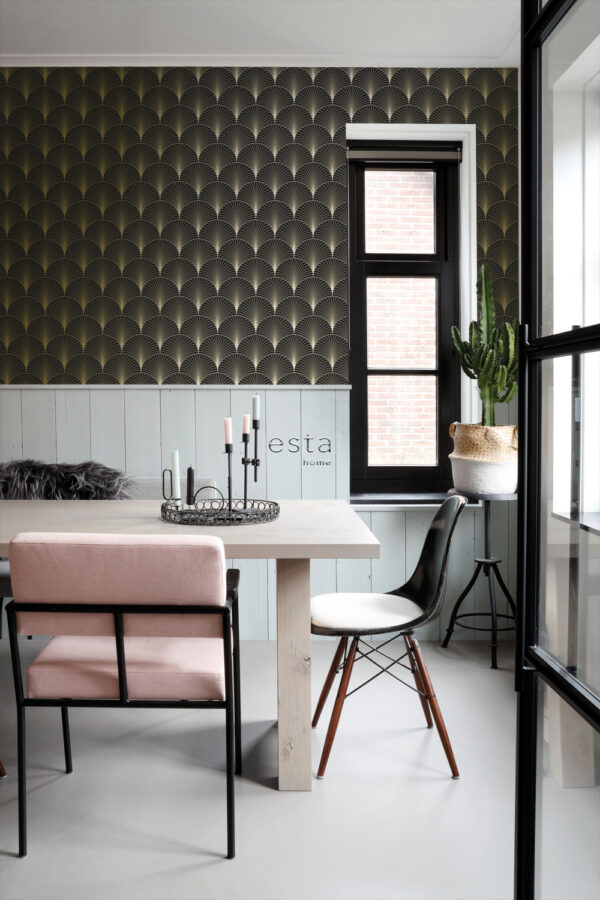ESTAhome art deco motiiv - must ja kuld
