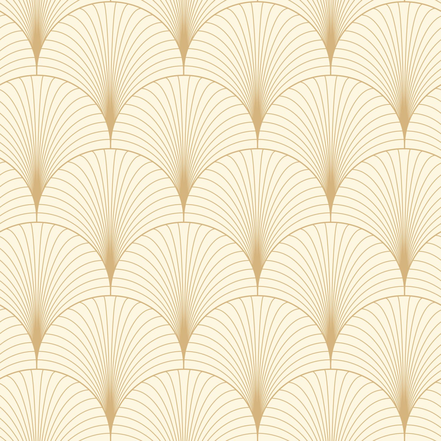 ESTAhome tapeet art deco motiiv - beež ja kuld