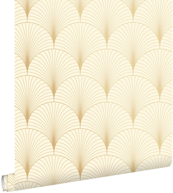 ESTAhome tapeet art deco motiiv - beež ja kuld