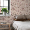 ESTAhome tapeet vintage lilled - roosa