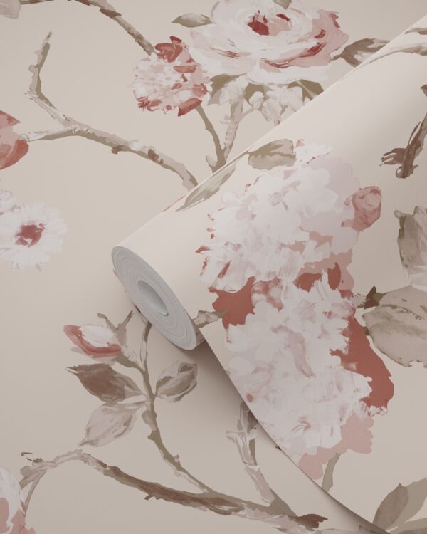 ESTAhome tapeet vintage lilled - roosa